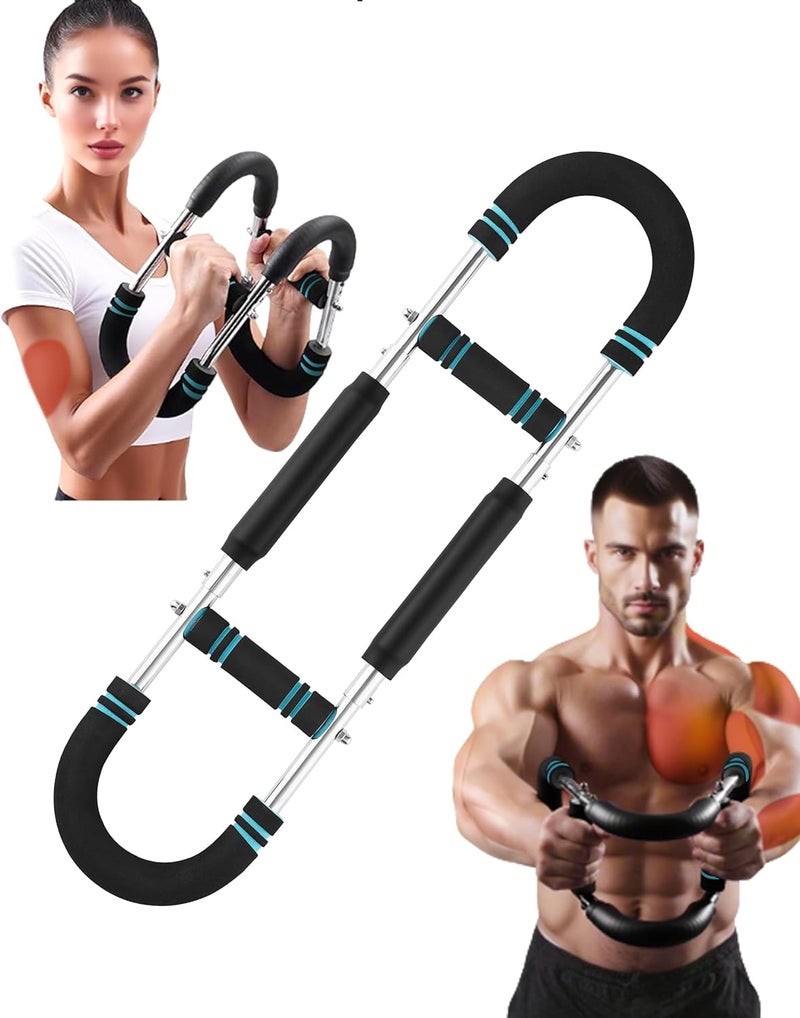 Fatio Twister Arm Exerciser, Adjustable Spring Workout Bar, Forearm Triceps Chest Inner Thigh Muscle Enhanced Exercise Strengthener, Upper Body Strength Builder Trainer, Home Fitness Equipment - Image 1